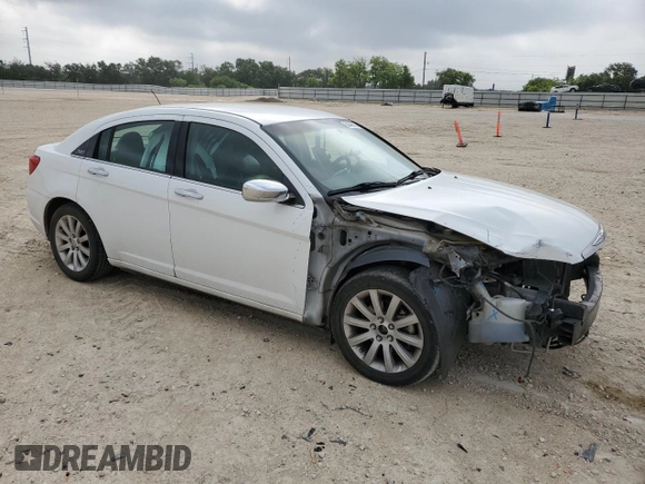 2013 Chrysler 200 Limited with VIN 1C3CCBCG9DN525905, listed as a Copart auction lot 54443675 with 210,991 mi miles and Salvage Title. Bid and sale history available at DreamBid. Image 4.
