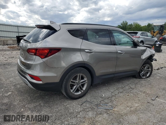 2017 Hyundai Santa Fe 2.4L with VIN 5XYZU3LB3HG387935, listed as a Copart auction lot 57442735 with 90,637 mi miles and Salvage title. Bid and sale history available at DreamBid. Image 3.