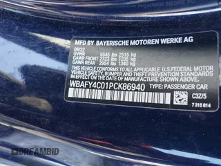 2023 BMW 8 Series z VIN WBAFY4C01PCK86940, wystawiony jako IAAI lot #41510311 z przebiegiem 15 696 mil mil oraz . Historia ofert i sprzedaży dostępna na DreamBid. Obrazek 8.
