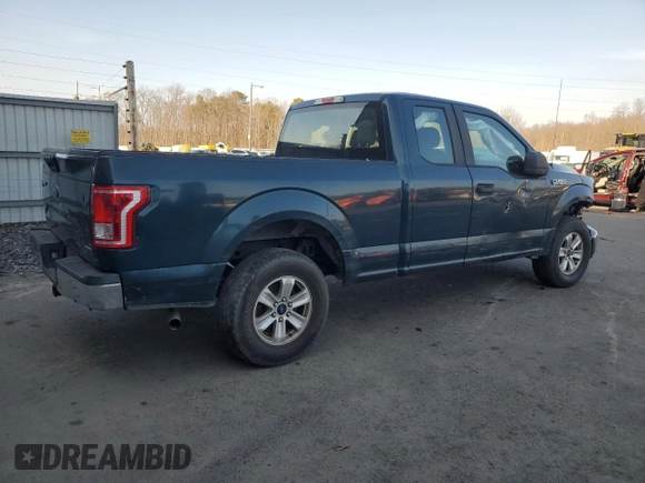 2016 Ford F-150 XLT with VIN 1FTEX1E8XGFD36154, listed as a Copart auction lot 43817235 with 277,548 mi miles and Salvage Title. Bid and sale history available at carsss.com. Image 3.