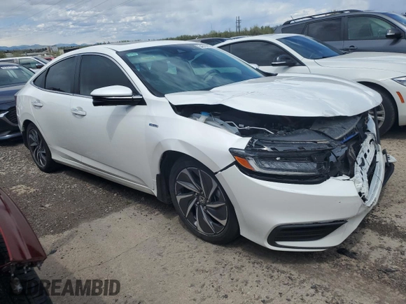 2019 Honda Insight Touring z VIN 19XZE4F9XKE007764, wystawiony jako Copart lot #54619275 z przebiegiem 24 441 mil mil oraz Szkoda całkowita • Salvage title. Historia ofert i sprzedaży dostępna na DreamBid. Obrazek 4.