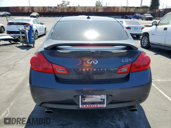 2007 Infiniti G35 Journey with VIN JNKBV61E37M717985, listed as a Copart auction lot 72653114 with 180,136 mi miles and Salvage Title. Bid and sale history available at DreamBid. Image 6.