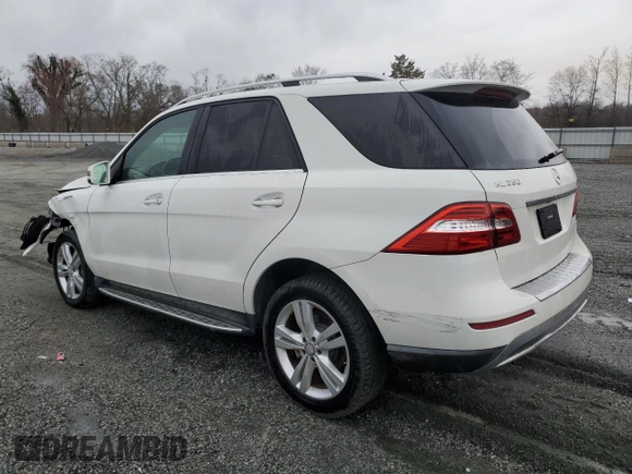 2015 Mercedes-Benz M ML 350 with VIN 4JGDA5JBXFA599743, listed as a Copart auction lot 47991455 with 151,683 mi miles and Salvage Title. Bid and sale history available at carsss.com. Image 2.