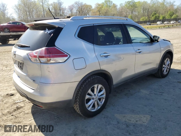 2015 Nissan Rogue SV with VIN KNMAT2MT7FP510292, listed as a Copart auction lot 51860795 with 131,746 mi miles and Salvage Title. Bid and sale history available at DreamBid. Image 3.