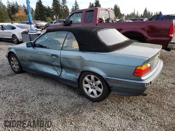 1994 BMW 3 Series 318iC with VIN WBABK532XREC82743, listed as a Copart auction lot 77685874 with 194,919 mi miles and Salvage Title. Bid and sale history available at carsss.com. Image 2.