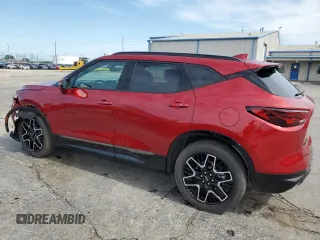 2023 Chevrolet Blazer RS with VIN 3GNKBKRS0PS111791, listed as a Copart auction lot 61248575 with 14,702 mi miles and Salvage title. Bid and sale history available at DreamBid. Image 2.