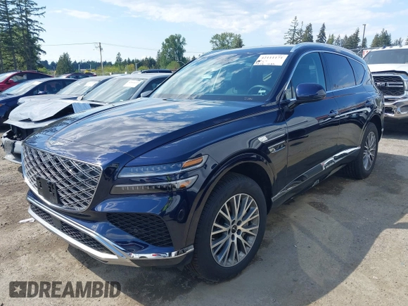 2025 Genesis GV80 Standard with VIN KMUHFESB5SU242028, listed as a IAAI auction lot 42111171 with 7,215 mi miles and . Bid and sale history available at DreamBid. Image 2.