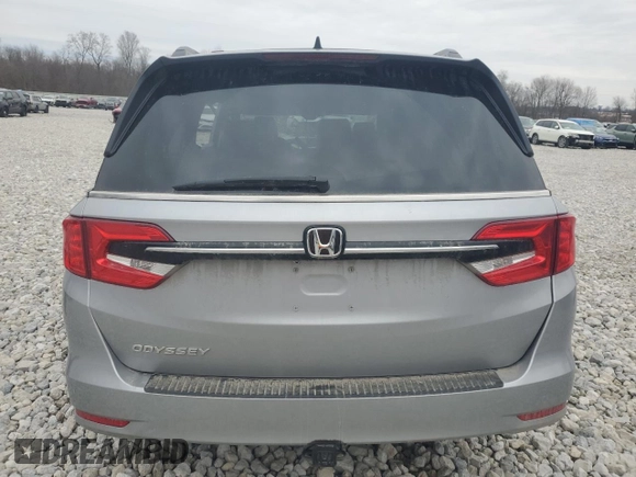 2023 Honda Odyssey EX-L with VIN 5FNRL6H63PB027845, listed as a Copart auction lot 47357095 with 29,265 mi miles and Salvage Title. Bid and sale history available at carsss.com. Image 6.