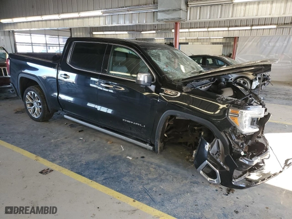 2020 GMC Sierra 1500 Denali with VIN 1GTU9FELXLZ116416, listed as a Copart auction lot 87764685 with 118,296 mi miles and Salvage Title. Bid and sale history available at carsss.com. Image 4.