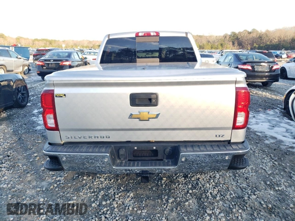 2017 Chevrolet Silverado 1500 LTZ with VIN 3GCPCSEC6HG442583, listed as a Copart auction lot 88414315 with 84,514 mi miles and Salvage Title. Bid and sale history available at DreamBid. Image 6.