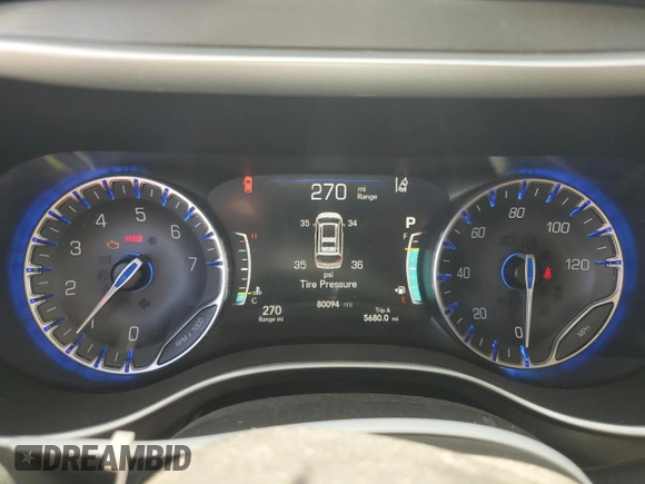 2022 Chrysler Pacifica Touring L with VIN 2C4RC1BG1NR191584, listed as a Copart auction lot 60469305 with 80,094 mi miles and Salvage title. Bid and sale history available at DreamBid. Image 9.
