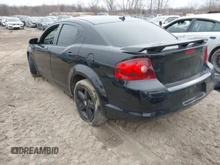 2014 Dodge Avenger SE with VIN 1C3CDZAB1EN189214, listed as a IAAI auction lot 41455776 with 1 mi miles. Bid and sale history available at carsss.com. Image 3.