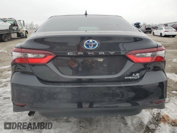 2021 Toyota Camry Hybrid LE with VIN 4T1C31AK0MU025856, listed as a Copart auction lot 87890255 with 50,247 mi miles and Salvage Title. Bid and sale history available at carsss.com. Image 6.