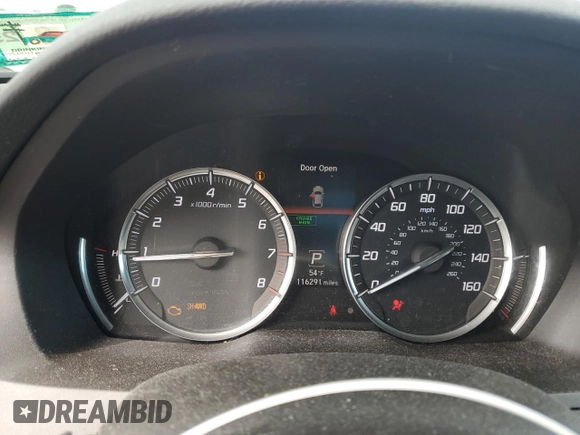 2015 Acura MDX Tech Pkg with VIN 5FRYD4H47FB008644, listed as a Copart auction lot 52514695 with 116,291 mi miles and Salvage Title. Bid and sale history available at carsss.com. Image 9.