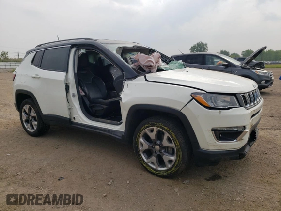 2020 Jeep Compass Limited z VIN 3C4NJDCB7LT221769, wystawiony jako Copart lot #59660955 z przebiegiem 76 822 mil mil oraz Szkoda całkowita • Salvage title. Historia ofert i sprzedaży dostępna na DreamBid. Obrazek 4.