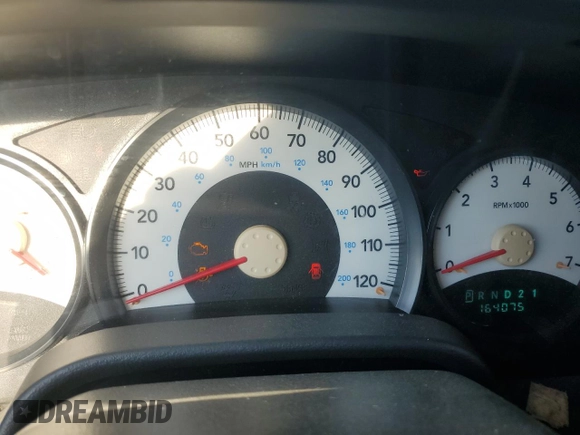 2005 Dodge Durango SXT with VIN 1D4HD38K35F512020, listed as a Copart auction lot 74292234 with 164,075 mi miles and Salvage title. Bid and sale history available at DreamBid. Image 9.