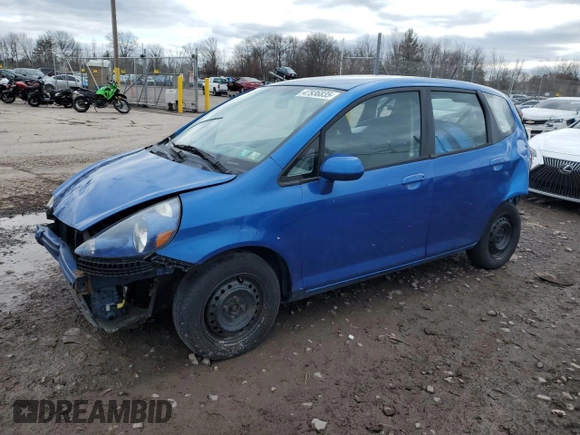 2008 Honda Fit with VIN JHMGD38438S065502, listed as a Copart auction lot 47936835 with 166,958 mi miles and Salvage Title. Bid and sale history available at carsss.com. Image 1.