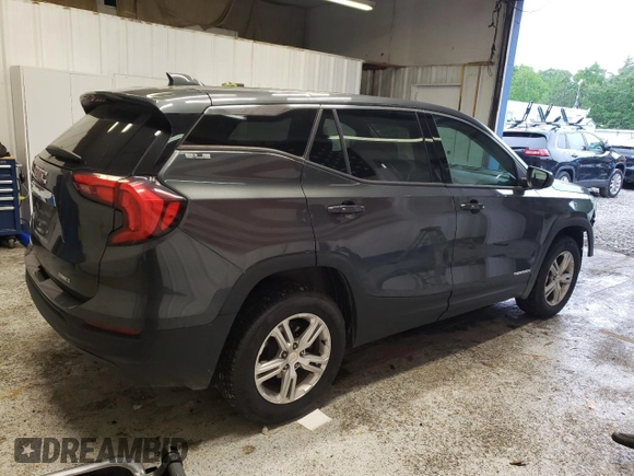 2020 GMC Terrain SLE with VIN 3GKALTEV2LL103899, listed as a Copart auction lot 59542635 with 55,524 mi miles and Salvage title. Bid and sale history available at DreamBid. Image 3.