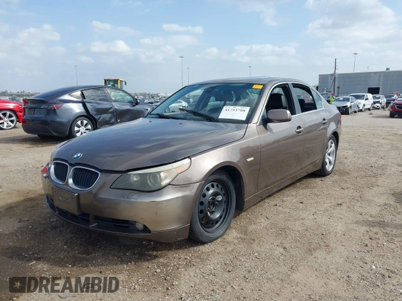 2004 BMW 5 Series 530i with VIN WBANA73594B801780, listed as a IAAI auction lot 41753708 with 176,442 mi miles and . Bid and sale history available at carsss.com. Image 19.