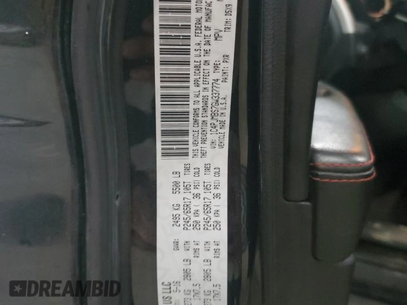 2016 Jeep Cherokee Trailhawk with VIN 1C4PJMBS7GW337774, listed as a Copart auction lot 55184885 with 161,567 mi miles and Salvage title. Bid and sale history available at DreamBid. Image 13.