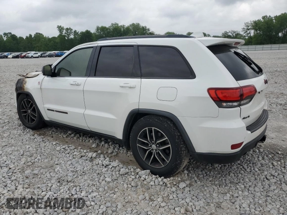 2017 Jeep Grand Cherokee Trailhawk with VIN 1C4RJFLG9HC602034, listed as a Copart auction lot 59823085 with Not provided miles and Salvage title. Bid and sale history available at DreamBid. Image 2.