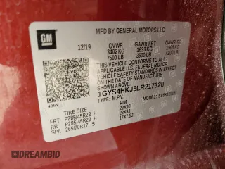 2020 Cadillac Escalade ESV Luxury z VIN 1GYS4HKJ5LR217328, wystawiony jako Copart lot #51148225 z przebiegiem 93 505 mil mil oraz Szkoda całkowita • Salvage title. Historia ofert i sprzedaży dostępna na DreamBid. Obrazek 13.