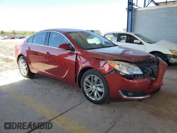 2014 Buick Regal with VIN 2G4GK5EX5E9259264, listed as a Copart auction lot 69503474 with 113,654 mi miles and Salvage Title. Bid and sale history available at DreamBid. Image 4.