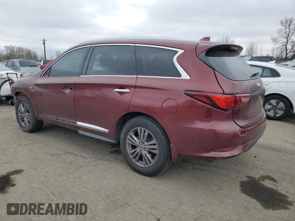 2019 Infiniti QX60 Luxe с VIN 5N1DL0MN4KC511612, выставлен на аукционе Copart как лот 43477525 с пробегом 49 544 миль миль и Списание • Salvage title. История ставок и продаж доступна на DreamBid. Изображение 2.