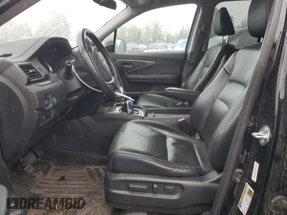 2017 Honda Ridgeline RTL with VIN 5FPYK3F51HB012972, listed as a Copart auction lot 58789565 with 135,725 mi miles and Salvage title. Bid and sale history available at DreamBid. Image 7.