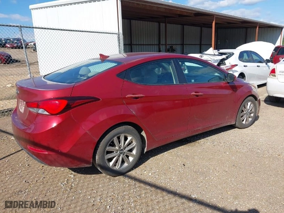 2014 Hyundai Elantra SE with VIN 5NPDH4AE1EH542553, listed as a IAAI auction lot 41963357 with 196,233 mi miles. Bid and sale history available at carsss.com. Image 4.