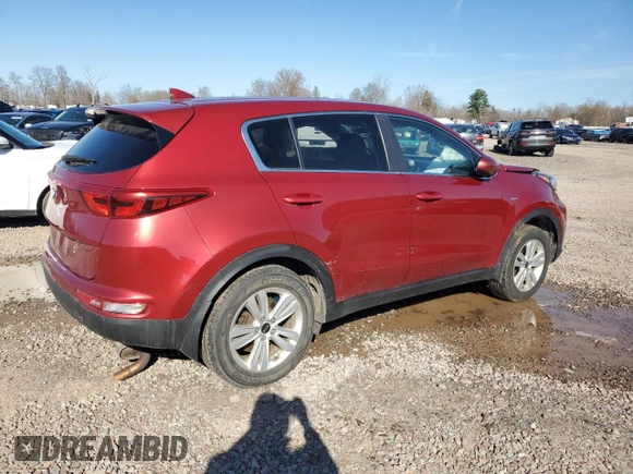 2017 Kia Sportage LX with VIN KNDPMCAC3H7188559, listed as a Copart auction lot 54020655 with 84,488 mi miles and Salvage Title. Bid and sale history available at DreamBid. Image 3.