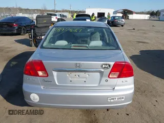 2001 Honda Civic LX with VIN 1HGES16541L057120, listed as a IAAI auction lot 41897827 with 160,715 mi miles. Bid and sale history available at carsss.com. Image 16.