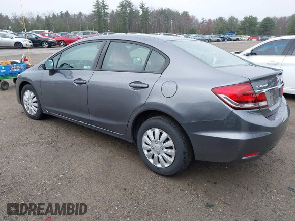 2014 Honda Civic Sedan LX with VIN 2HGFB2F53EH541941, listed as a IAAI auction lot 42033294 with 104,006 mi miles. Bid and sale history available at carsss.com. Image 3.