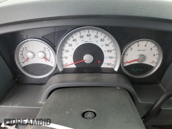 2005 Dodge Dakota SLT with VIN 1D7HE48NX5S308595, listed as a Copart auction lot 56713434 with 257,419 mi miles and Salvage Title. Bid and sale history available at DreamBid. Image 9.