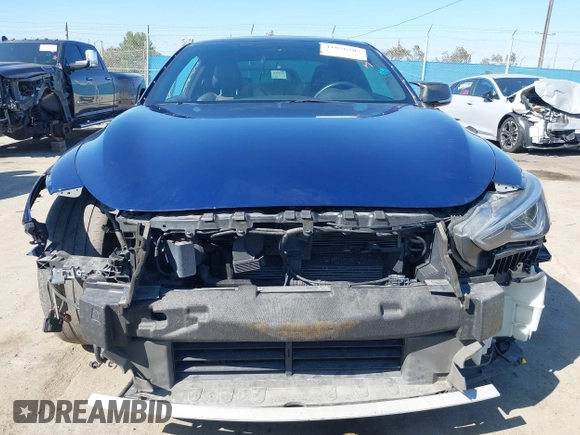 2017 Infiniti Q60 Red Sport 400 with VIN JN1FV7EK3HM610741, listed as a IAAI auction lot 41856207 with 67,598 mi miles and . Bid and sale history available at carsss.com. Image 13.