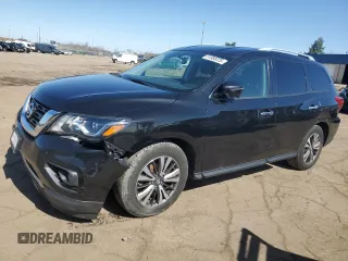 2017 Nissan Pathfinder SV with VIN 5N1DR2MM3HC697511, listed as a Copart auction lot 51979005 with 136,300 mi miles and Clean Title. Bid and sale history available at carsss.com. Image 1.