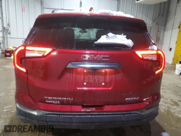 2024 GMC Terrain AT4 with VIN 3GKALYEG2RL275535, listed as a Copart auction lot 44795035 with 10,811 mi miles and Salvage Title. Bid and sale history available at carsss.com. Image 6.