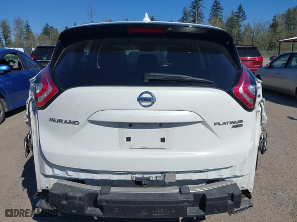 2017 Nissan Murano SL with VIN 5N1AZ2MH0HN122583, listed as a IAAI auction lot 42053788 with 56,281 mi miles. Bid and sale history available at carsss.com. Image 17.