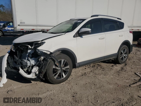 2018 Toyota RAV4 XLE with VIN JTMRFREV7JJ741076, listed as a Copart auction lot 45454135 with 128,402 mi miles and Salvage Title. Bid and sale history available at carsss.com. Image 1.