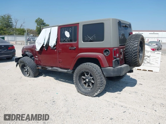 2008 Jeep Wrangler Unlimited Sahara with VIN 1J4GA591X8L537550, listed as a IAAI auction lot 40281739 with 145,388 mi miles and . Bid and sale history available at DreamBid. Image 3.