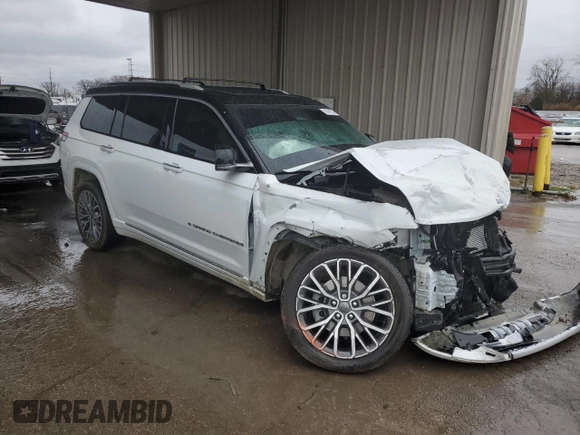 2022 Jeep Grand Cherokee Summit Reserve with VIN 1C4RJKET2N8556810, listed as a Copart auction lot 81041234 with Not provided miles and Salvage title. Bid and sale history available at DreamBid. Image 4.