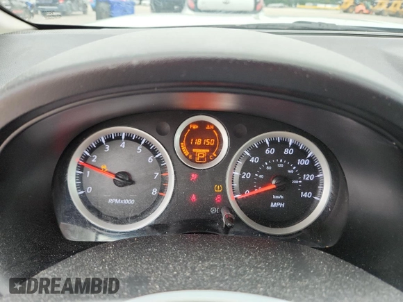 2012 Nissan Sentra 2.0 with VIN 3N1AB6AP7CL767819, listed as a Copart auction lot 58661265 with 118,150 mi miles and Salvage title. Bid and sale history available at DreamBid. Image 9.