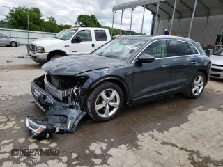 2019 Audi e-tron Premium Plus with VIN WA1LAAGE7KB024699, listed as a Copart auction lot 53759883 with 19,340 mi miles. Bid and sale history available at carsss.com. Image 1.