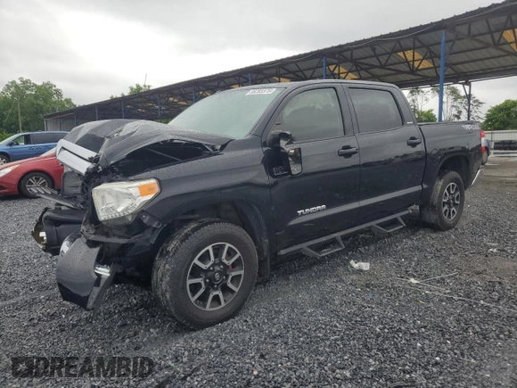 2017 Toyota Tundra Limited with VIN 5TFHW5F10HX675896, listed as a Copart auction lot 58703375 with 106,971 mi miles and Salvage title. Bid and sale history available at DreamBid. Image 1.