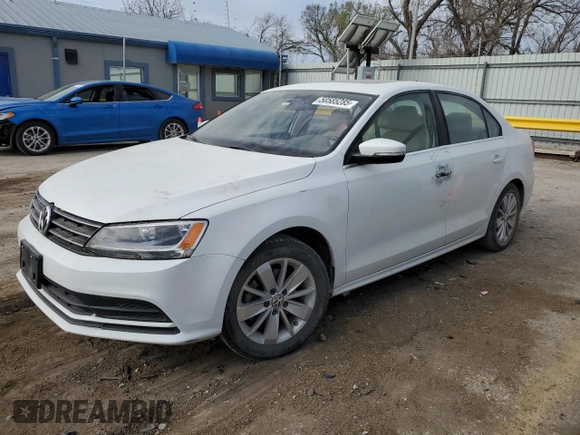 2015 Volkswagen Jetta Sedan 1.8T SE w/Connectivity with VIN 3VWD07AJ3FM235688, listed as a Copart auction lot 50585285 with 0 mi miles and Salvage Title. Bid and sale history available at carsss.com. Image 1.