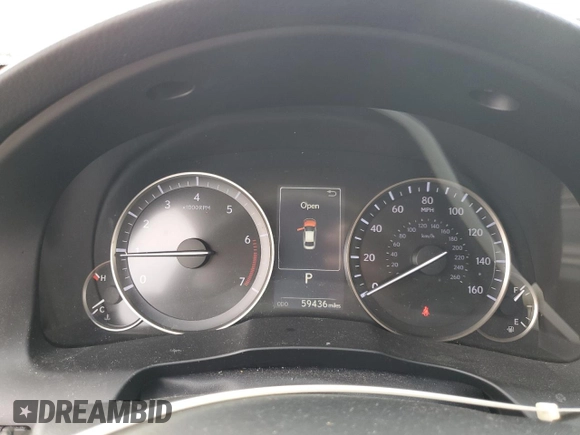 2016 Lexus ES with VIN JTHBK1GG8G2219815, listed as a Copart auction lot 46536485 with 59,436 mi miles and Salvage Title. Bid and sale history available at carsss.com. Image 9.