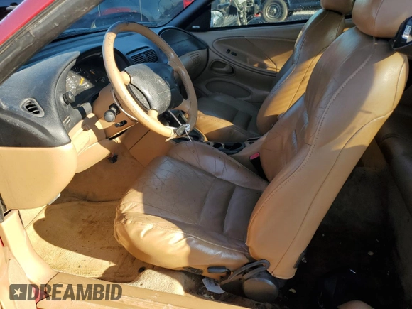 1998 Ford Mustang GT with VIN 1FAFP45X1WF248935, listed as a Copart auction lot 85225824 with 115,184 mi miles and Salvage Title. Bid and sale history available at carsss.com. Image 7.