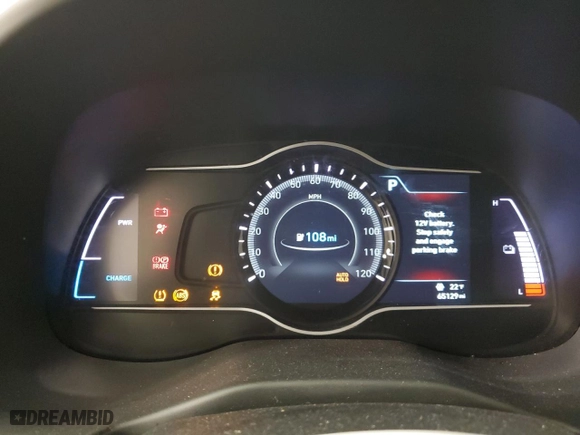 2021 Hyundai Kona Electric SEL with VIN KM8K23AG9MU132684, listed as a Copart auction lot 88742455 with 65,129 mi miles and Clean Title. Bid and sale history available at carsss.com. Image 9.