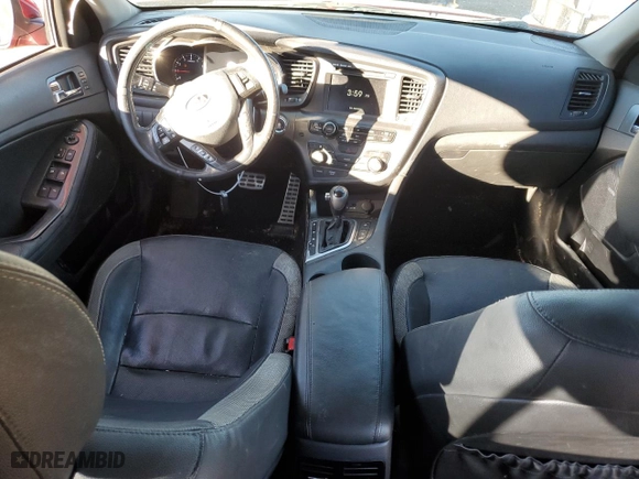 2012 Kia Optima SX with VIN 5XXGR4A63CG005016, listed as a Copart auction lot 43937215 with 193,714 mi miles and Salvage Title. Bid and sale history available at carsss.com. Image 8.