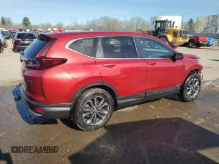 2022 Honda CR-V EX-L with VIN 2HKRW2H82NH610567, listed as a Copart auction lot 54139655 with 30,208 mi miles and Salvage Title. Bid and sale history available at carsss.com. Image 3.